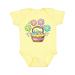 Inktastic Happy Flowers and Pastel Eggs in Easter Basket Boys or Girls Baby Bodysuit