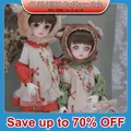 Ouenepostal-Ensemble complet de jouets en résine BJD Xi poupées filles mignonnes jumeaux fraises