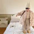 Veste d'hiver longue rembourrée en coton pour enfants vêtements chauds pour le corps vêtements