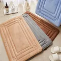 Inyahome-Tapis de bain antidérapant confortable en mousse à mémoire de forme moquette de sol pour