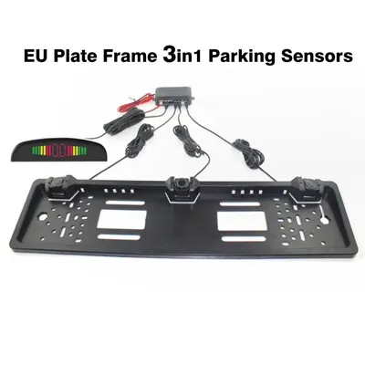 Capteur de stationnement de voiture Parktronics cadre de plaque de planificateur européen radar de