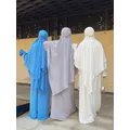 Abaya tiens imar-Ensemble de Vêtements de Prière 2 Pièces pour Femme Longue Écharpe Triangle Hijab