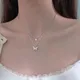 collier collier acier inoxydable femme colliers colliers bijoux acier Collier multi-couches papillon