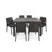 Napoli 7-Piece Dining Set-Anthracite - Hospitality Rattan RBO-NAPOLI-ANT-7DA