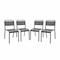 Lot de 4 chaises de jardin, anthracite