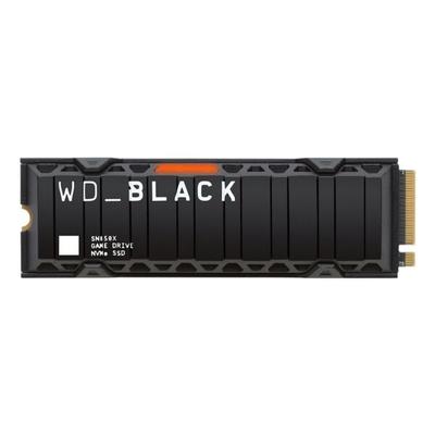 Interne SSD-Festplatte »WD_BLACK SN850X NVMe« 2 TB mit Kühlkörper schwarz, Western Digital, 2.34x0.2x8 cm