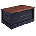 Red Barrel Studio® Blanket Chest Solid Wood in Black | 17.75 H x 35.43 W x 18.5 D in | Wayfair 48AF5B503C634D23941879048FC22E39