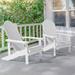 AOOLIMICS Outdoor Adirondack Single Classic Plastic Chair-Set of 2