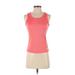 Adidas Active Tank Top: Pink Color Block Activewear - Women's Size Small