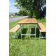 Set of Reclaimed Scaffold Board Garden Table and 2 Benches