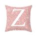MPWEGNP 45x45cm Room Decoration Letter Cushion English Alphabet Pillowcases Floral Throw Pillows Light Outdoor Pillows