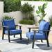 Ovios 2 Piece Outdoor Patio Furniture All-Weather Patio Conversation Set Wicker Single Chairs with Cushions
