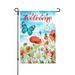 Newhomestyle Daisy Field Butterfly Garden Flag 12 x 18 Hello Spring Flowers Bee House Yard Flags Welcome Spring Summer Outdoor Indoor Banner