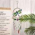 Chiccall Hummingbird Butterfly Wind Chime Metal Craft Decoration Garden Balcony Pendant Personalized Gifts on Clearance