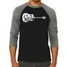 Men s Raglan Baseball Word Art T-shirt - Peace Love Country