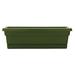 Southern Patio Dynamic Design WB3012FE Rolled Rim Window Box Planter With Tray 8 in L x 7.22 in H