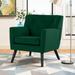 Velvet Accent Chair Upholstered Armchair for Living Room, Set of 2 - 30.71" H x 28.35" W x 27.56" D