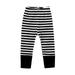 JDEFEG Boys Sweatpants Boys Outfits Size 6 Baby Boys Girls Striped Patchwork Pants Trousers Leggings Outfits Clothes Baby Pajamas 9 12 Months Boys Pants Cotton Black 80