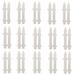 EQWLJWE 15 Pieces Christmas Tree Fences White Picket Fence Border 4.7 x 12 Inches Mini Plastic Decorative Fences for Home Wedding Fairy Garden Party