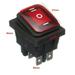 RANMEI On-Off-On 6Pin 16A 250VAC/30A 125VAC Car LED Light Rocker Toggle Switch Latching