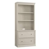 Tuscan File Console & Hutch with Shelves - Taupe - Ballard Designs - Ballard Designs