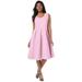 Plus Size Women's Cotton Denim Dress by Jessica London in Pink (Size 26)