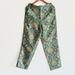 Anthropologie Pants & Jumpsuits | Anthropologie Maeve Melissa Jacquard Trouser Pants Size Small Nwot | Color: Gold/Green | Size: S