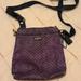 Coach Bags | Coach Taylor Snake Print Swingpack Crossbody Bag (F50065) | Color: Black/Purple | Size: Os