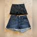 American Eagle Outfitters Shorts | American Eagle Bundle Lot Two Jean Denim Shorts Black Dark Wash Distressed 8 | Color: Black/Blue | Size: 8