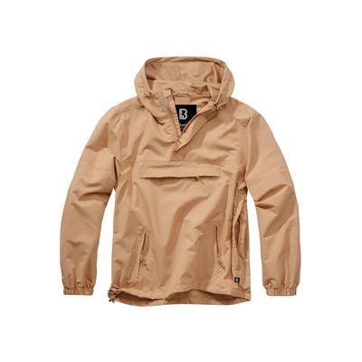 Allwetterjacke BRANDIT "Brandit Herren Summer Pull Over Jacket", Herren, Gr. M, braun (camel), 100% Polyester, mehrfarbig, casual, normal, ohne Ausschnitt, Langarm, Jacken Image