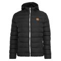 Winterjacke URBAN CLASSICS "Herren Basic Bubble Jacket" Gr. M, schwarz-weiß (black, white, black) Herren Jacken Übergangsjacken