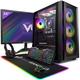 Vibox V-102 Gaming PC - 24" Monitor Bundle - AMD Ryzen 5 4500 Processor - AMD Radeon RX 7600 8GB Graphics Card - 16GB RAM - 480GB SSD - 600W PSU - Windows 11 - WiFi