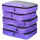 5 Piece Set Packing Cubes for Suitcases - Luggage Organizers for Suitcase, Large 5pc - Purple, set