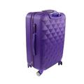 COZYBRITE Luggage Suitcase Medium Size 24 inch with 4 Wheels Hard Shell 57 litres Lightweight for Travel (Purple)