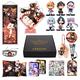 MOTAO Genshin Impact Box Set - Including 6 Figures, Poster, Pillowcase, Stand Figure, Bracelet, Badge, Keychain, Card Cover, 30 Lomo Cards, 50 Stickers (Hu Tao)