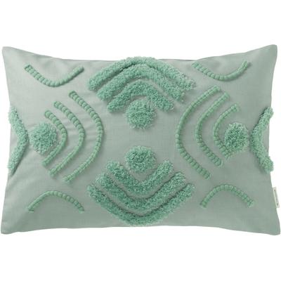 Kissenbezüge TOM TAILOR HOME "Tufted Boho", grün (salbei, mint), B:60cm L:40cm, Polyester, Leinen, Obermaterial: 92% Polyester, 8% Leinen, Kissenbezüge, im modernen Boho-Style Image