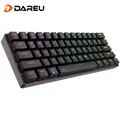 DAREU – Mini-clavier mécanique de jeu sans fil 61 touches Bluetooth filaire USB rvb Portable
