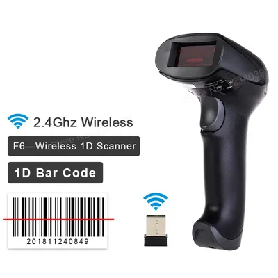 Scanner de codes-barres sans fil lecteur de codes à barres laser USB portable haute sensibilité
