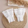 Fake sleeves Lace Cover Gloves DIY Elbow Sleeve Cuff Ruffles Wrist Warmers Sweater Fake Flare