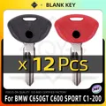 LQYL 12 pièces clé de moto vierge non coupée remplacer prédire pour BMW C650ightCfemale SPORT C1-200