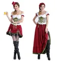 Costume de femme de chambre de fermier pour femme robe longue jupe sexy fête bavaroise nouveau