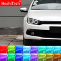 Anneau d'yeux d'ange multicolore rvb LED télécommande RF DRL pour Volkswagen VW Scirocco