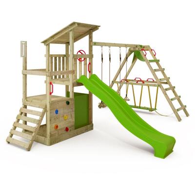 Spielturm Klettergerüst FruityForest mit SurfSwing & Rutsche, Kletterturm mit Sandkasten, Leiter & Image