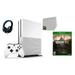 234-00051 Xbox One S White 1TB Gaming Console with Resident Evil 7 BOLT AXTION Bundle Used