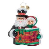 Christopher Radko A Dazzling Duet Glass Christmas Ornament 1021309