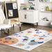 nuLOOM Leonie Outer Space Machine Washable Kids Area Rug 3 3 x 5 Multi