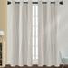 Colisha Room Darkening Curtain Blackout Curtain Flotal Printed Window Treatments Eyelet Ring Top Window Drapes for Bedroom Living Room Black 132*137CM