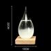 Storm Glass Weather Predict Glass Ball with Base Ornament For Home Decor Drop Shaped Weather Storm Glass Crystal Glass Ball Decor Great Festival Christmas Gift Home Table Room Bookshelf Decor