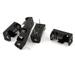 5 Pieces Electrical 1 x 3.6V 1/2 AA Battery Holder Case Box Black