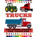 Trucks Coloring Books For Toddlers: Trucks Planes and Cars Coloring Book for kids & toddlers - Activity books for preschooler - Coloring book for Boys Girls Fun book for kids ages 2-4 4-8 (Paperbac